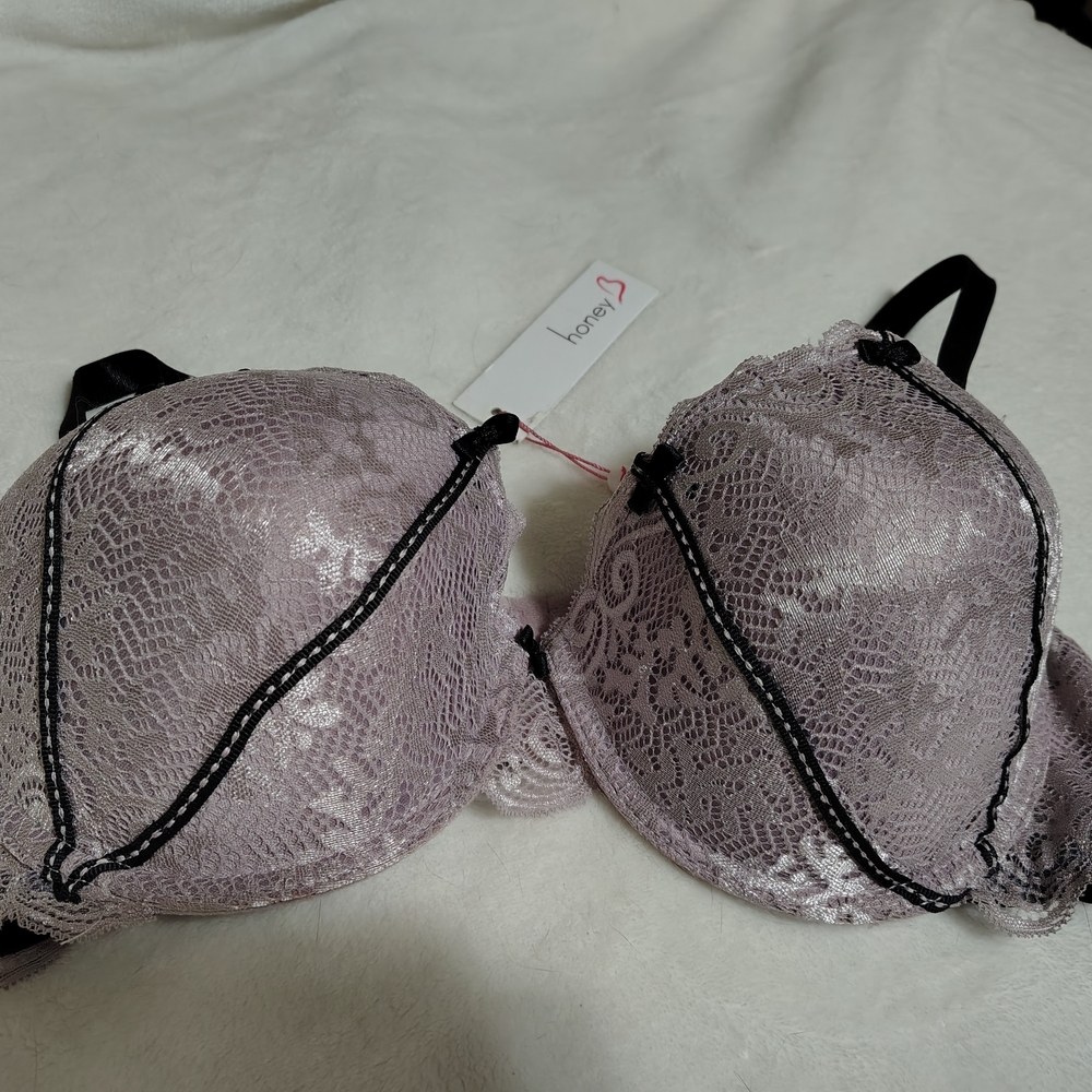 Women's Lace Bra - Purple
